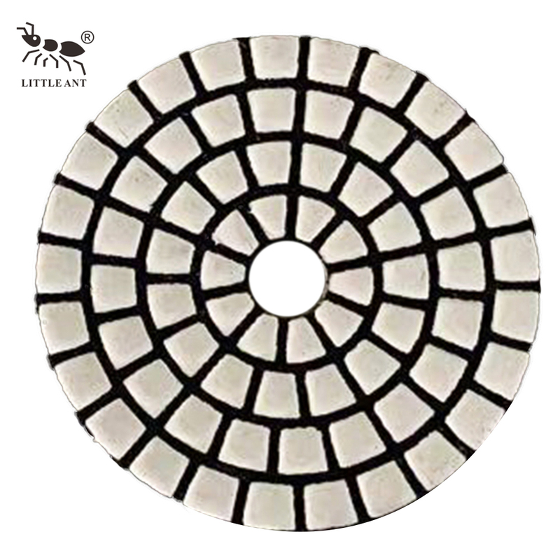 Kleine Ameise 3inch 4inch Viereckel Diamant Trockenpolierkissen Tetragon für Betonstein Granit Marmor Terrazzo Quarz Fliese
