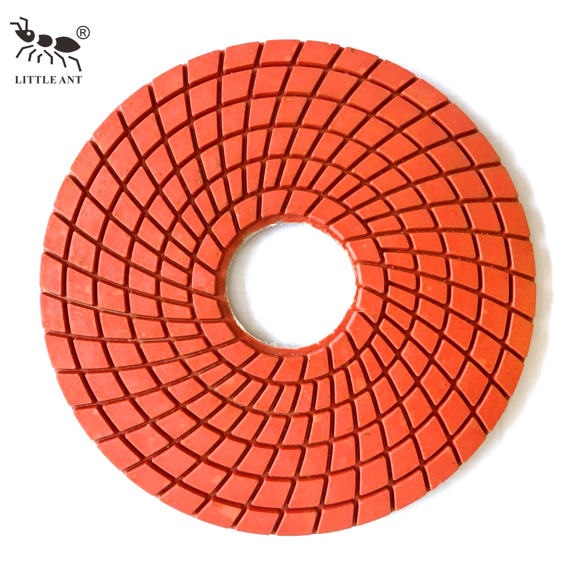 Kleine Ameise 180 mm 7 Zoll Harz Polishing Pads Spirl nass wahre Farbe für technische Stein