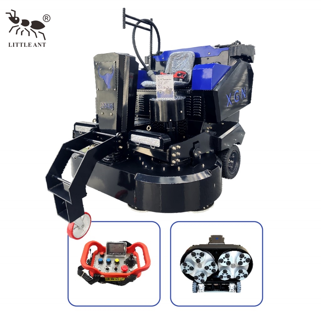 LITTLE ANT Ride-on Intelligente ferngesteuerte Doppelscheiben-Schleifmaschine mit Doppelantrieb XGN-1666 Bull Grinding King