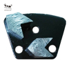 Trapezoid-Metall-Diamantschleifplatte für Beton 2 Pfeilgetriebe kreisförmig trockener und nasser Verwendung grobblau