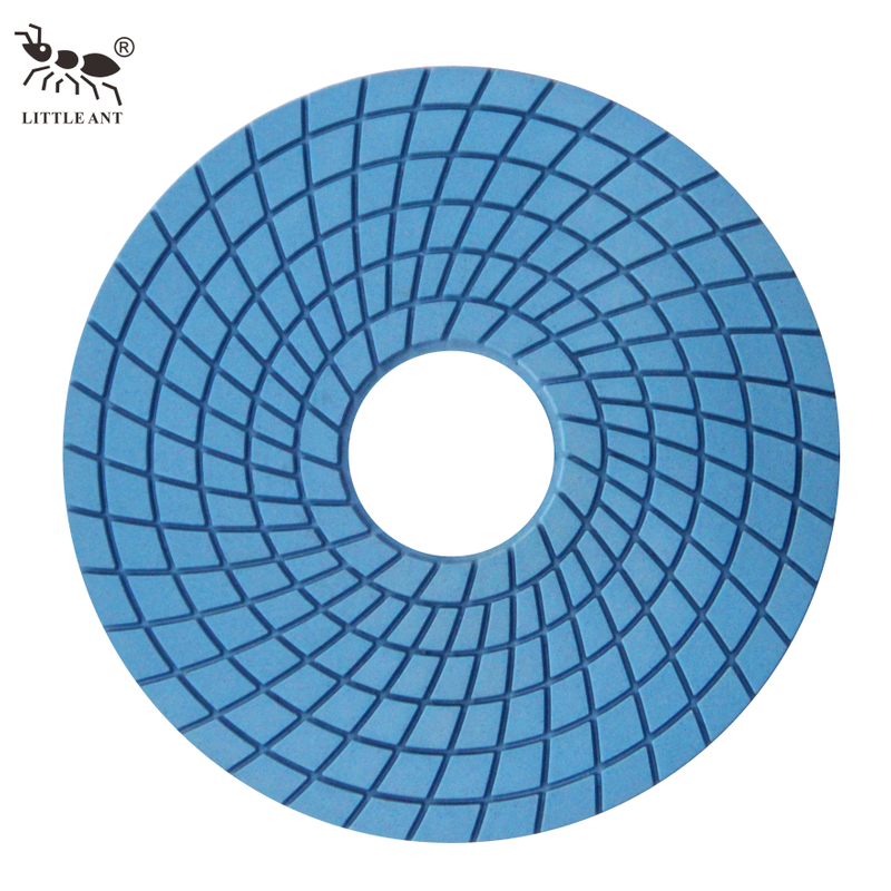 Kleine Ameise 180 mm 7 Zoll Harz Polishing Pads Spirl nass wahre Farbe für technische Stein