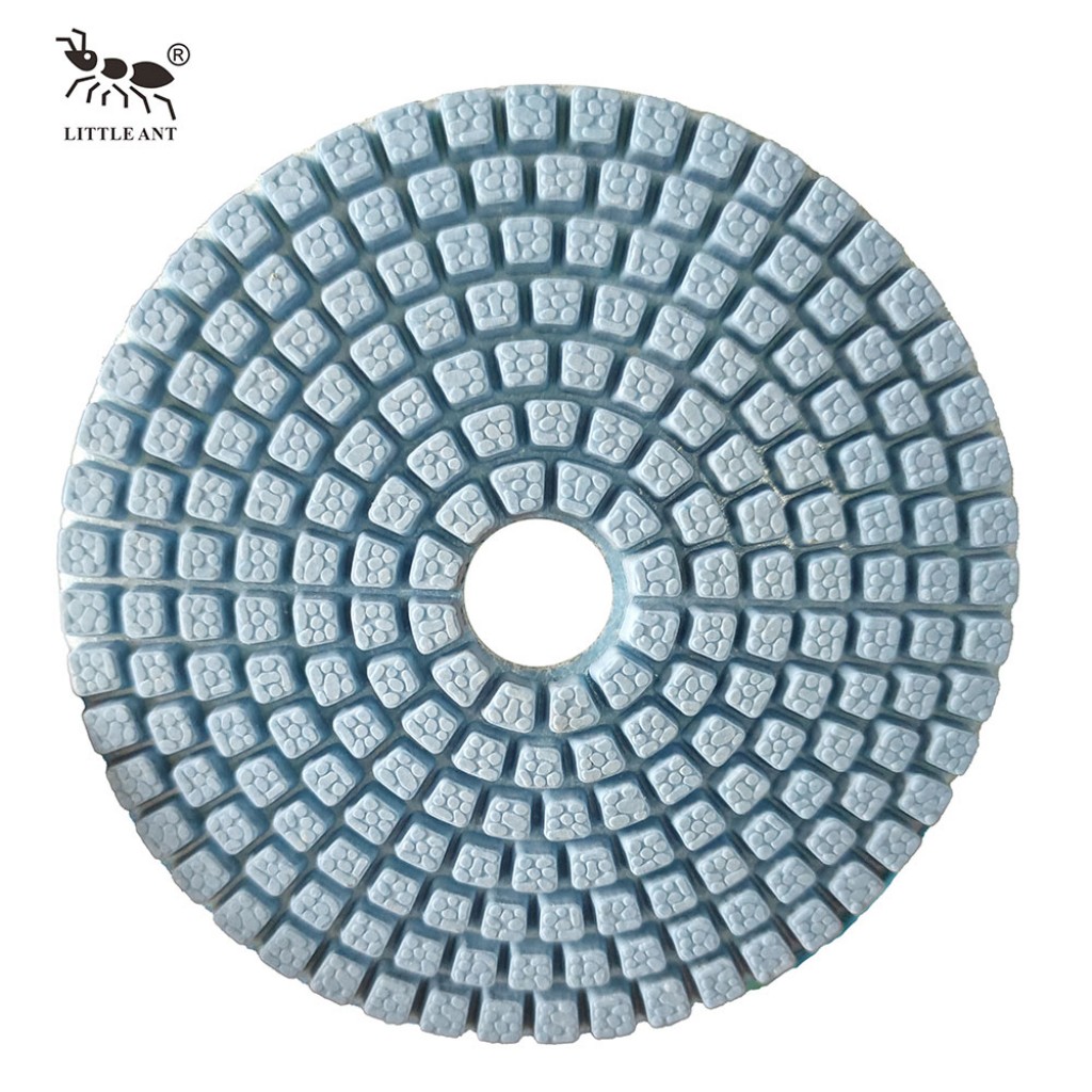 Kleine Ameisenpotform 4 -Zoll -Nasspolierkissen für Marmor Terrazzo Granitstein weniger Staub hohe Schärfe