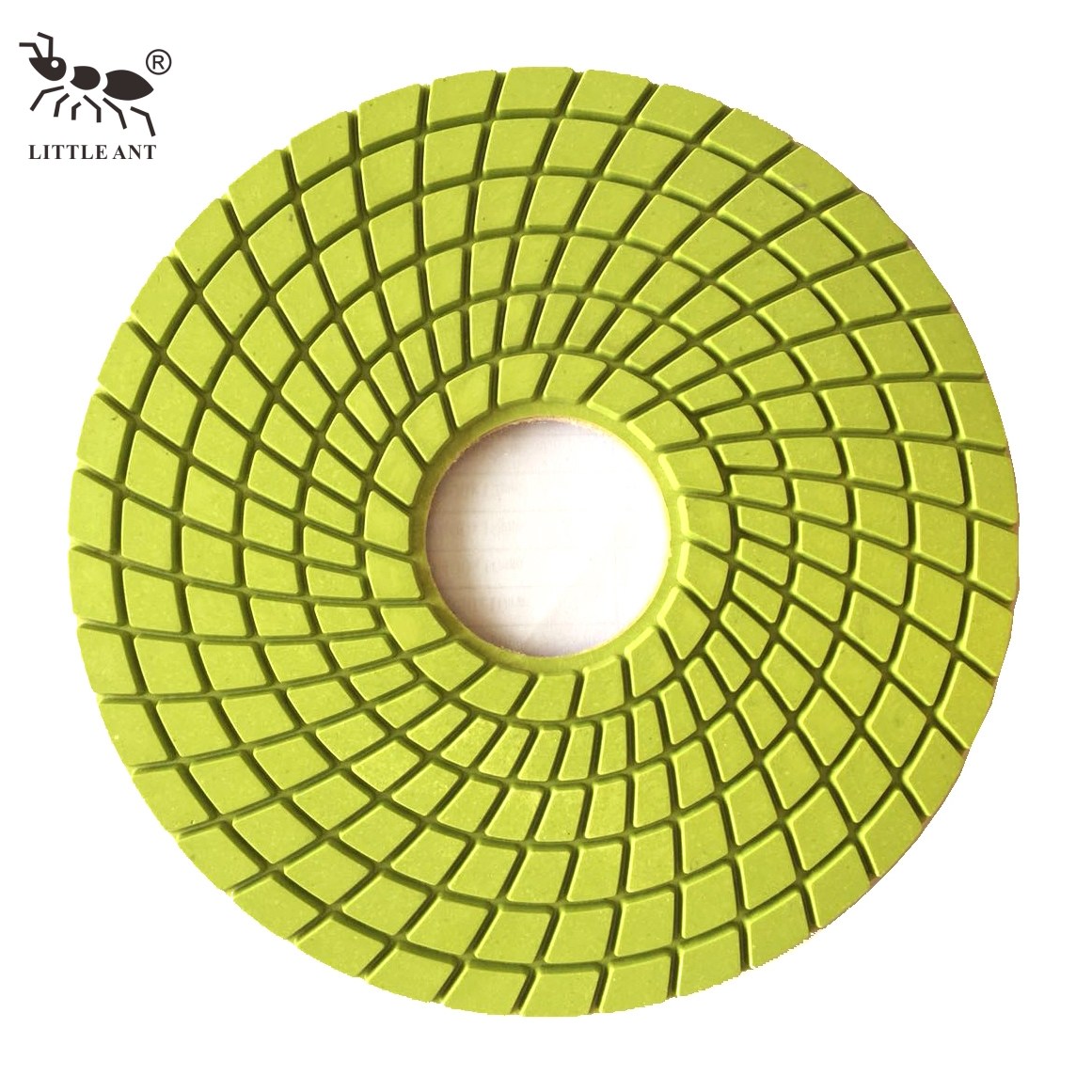 Kleine Ameise 180 mm 7 Zoll Harz Polishing Pads Spirl nass wahre Farbe für technische Stein