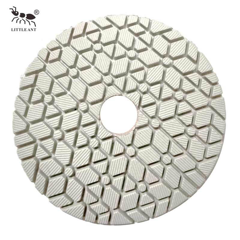Little Ameise 3 Stufen Säule Diamant Nasspolierkissen flexibel für Stein Marmor Granit Terrazzo -Kalkstein Beton Beton