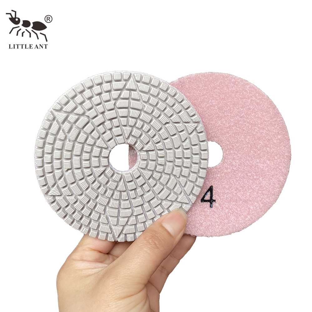 Kleine Ameise 3-Schritte- und 5-Schritte Super Flexible Diamant Nasspads Scharfe Polieren schöner Glanz für Steinmarmorgranit