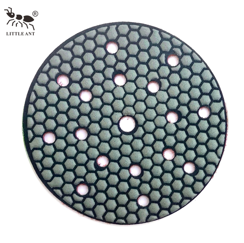 Little Ameisenmulti -Loch -Hexagon Trockenpolierkissen für Marmorgranit Beton Arbeitsplatte Handpolierer tragbarer Mühle