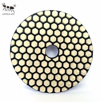 Little Ameise New Typ 4inch 4-Street-Trockendiamantpolierpolster für natürliche Synthetikstein Granit Marmor Keramik Betonfliesen