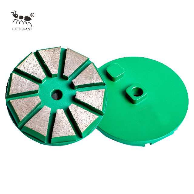 Metallschleifplatte 10 Getriebe Luftkern für konkretes Dreieckrad trocken und nasse Verwendung grob