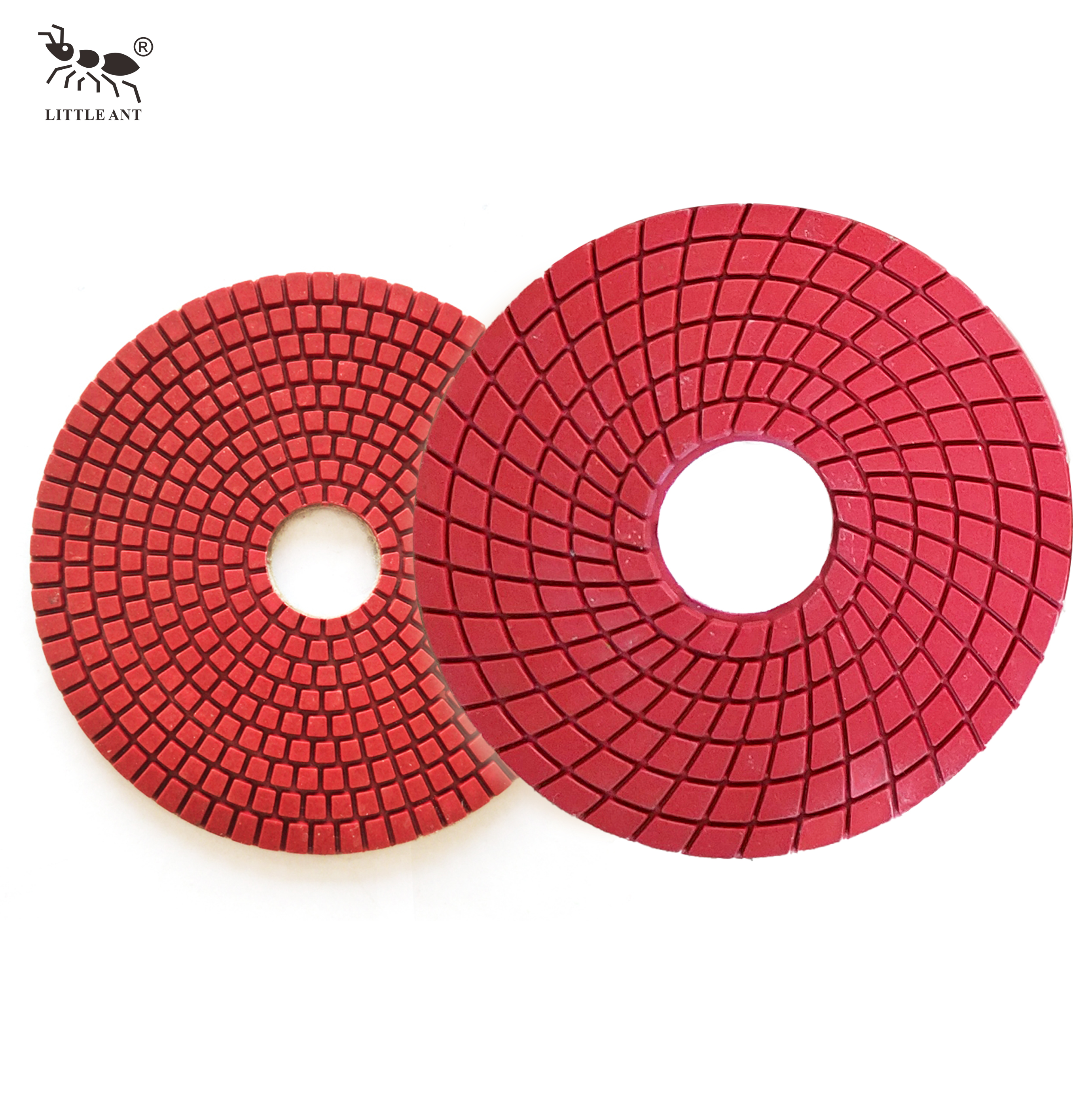Kleine Ameise 180 mm 7 Zoll Harz Polishing Pads Spirl nass wahre Farbe für technische Stein