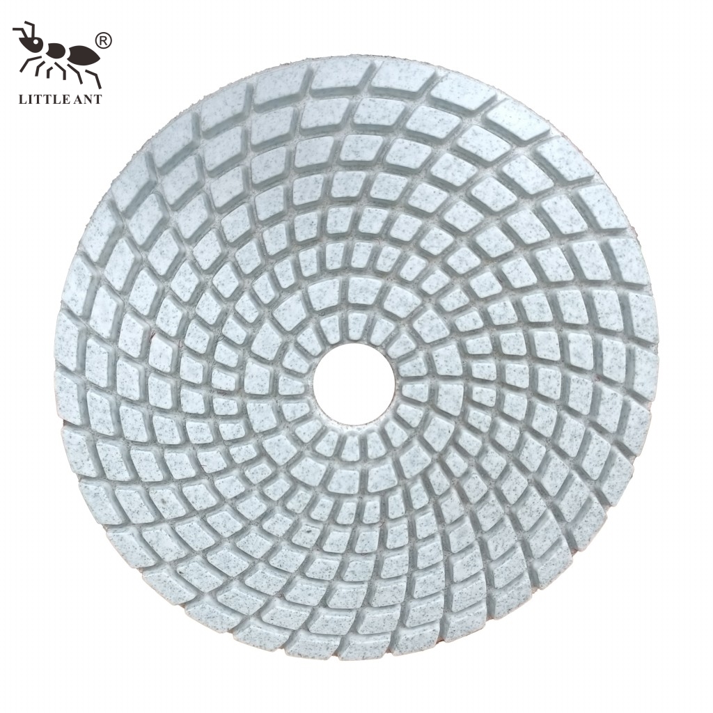 Little Ameise Hot Best Spirl Fass Polishing Pad 4 Zoll 100 mm weniger Staub für Betonstein
