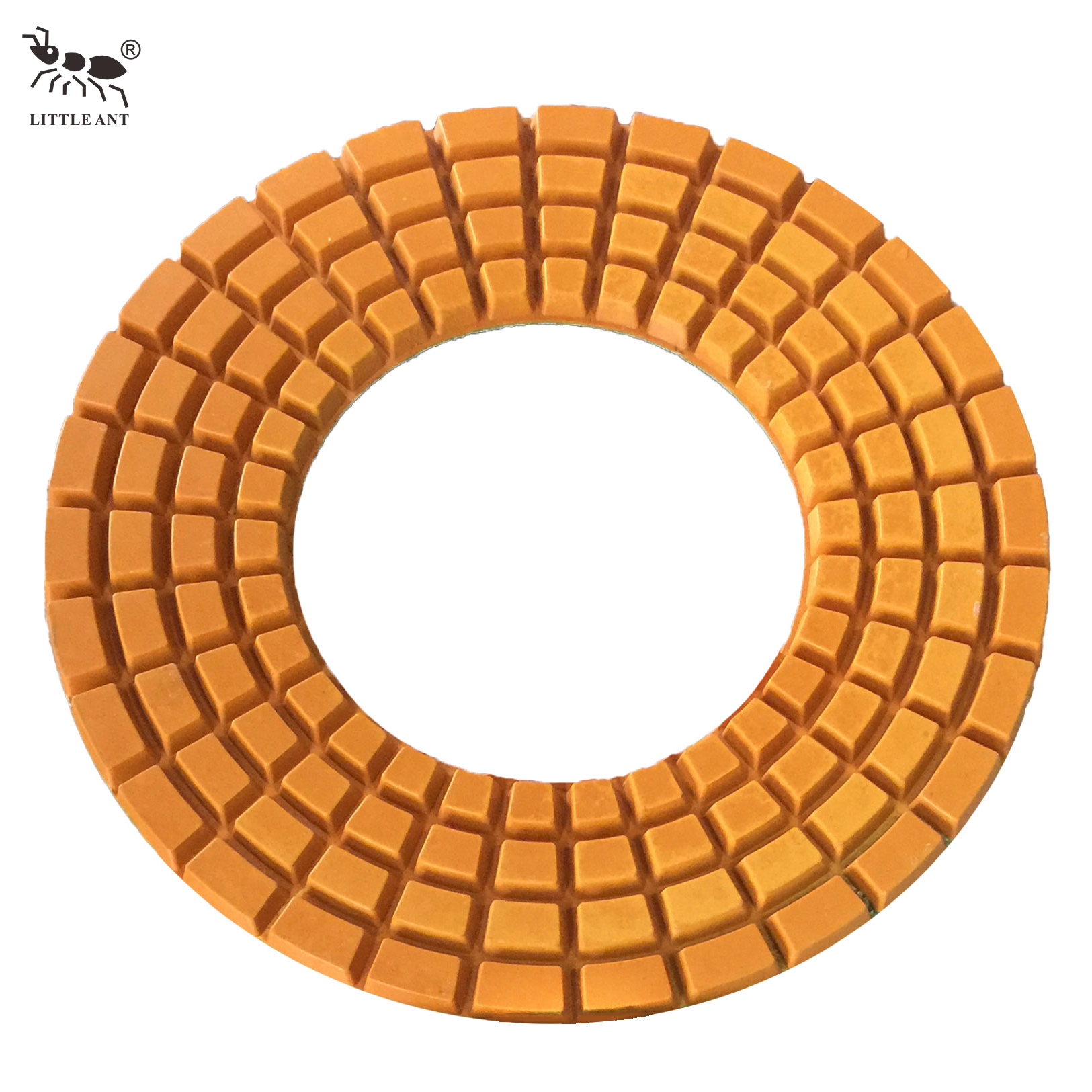 LITTLE ANT 320 mm Kunstharz-Bodenpolierpad, großes Loch, 4 Reihen, für Elektrowerkzeuge, Granit, Marmor, Terrazzo, Quarz