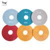 Kleine Ameise 180 mm 7 Zoll Harz Polishing Pads Spirl nass wahre Farbe für technische Stein