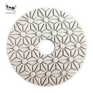 3 oder 4 Stufen Blume Diamant Nasspolierkissen flexibel für Stein Marmor Granit Terrazzo -Kalkstein Beton Beton