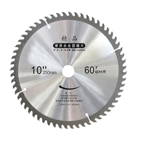 10 Zoll 60 Zähne TCT Aluminium schneiden kreisförmige Sägeklinge