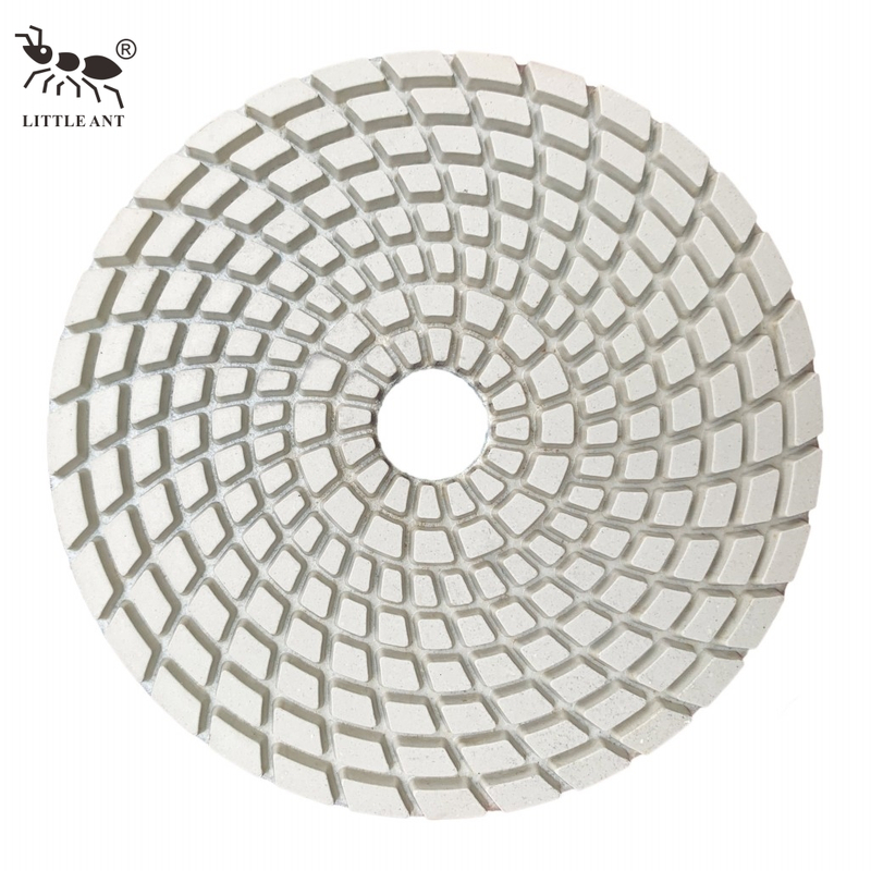 Little Ameise Hot Best Spirl Fass Polishing Pad 4 Zoll 100 mm weniger Staub für Betonstein