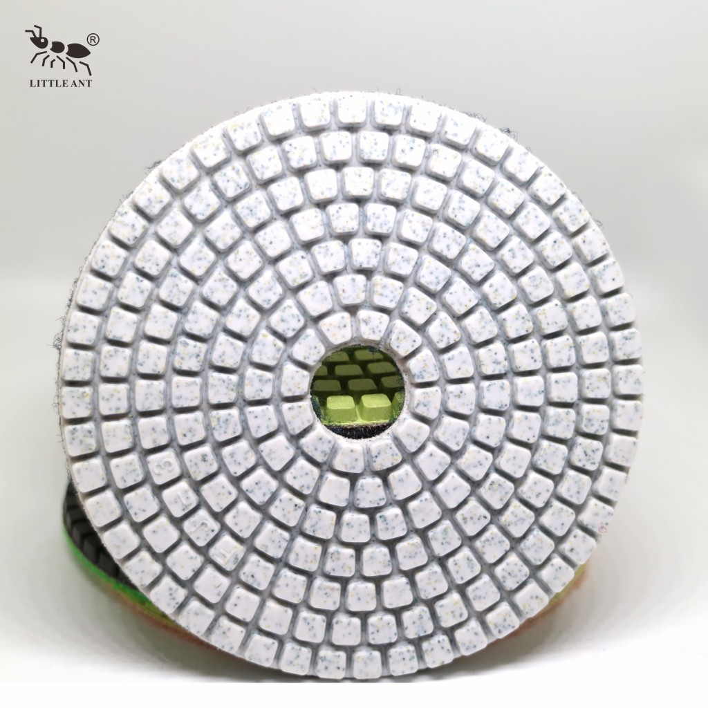 Little Ameise Bestseller Square Nass Polishing Pad 3 "4" 5 "6" 8 "Zoll weniger Staub für Betonstein