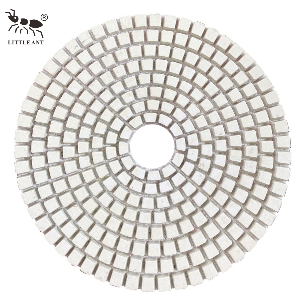 Little Ameise Bestseller Square Nass Polishing Pad 3 "4" 5 "6" 8 "Zoll weniger Staub für Betonstein