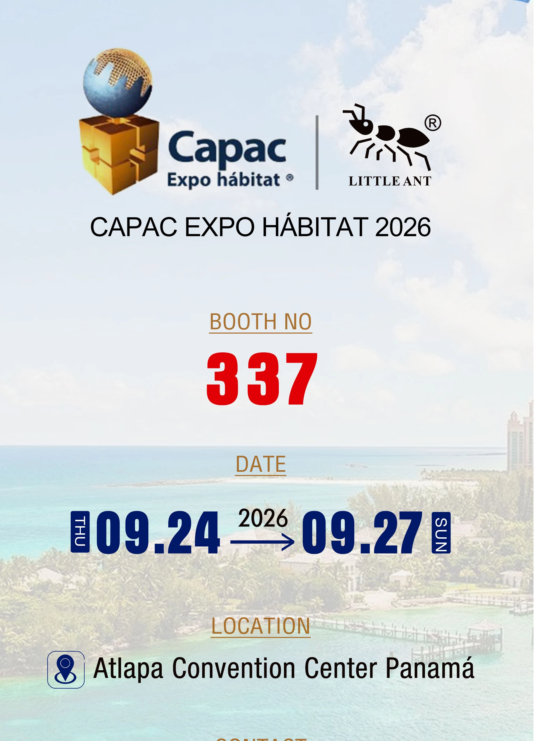  Little Ant Diamond Tools freut sich, an der CAPAC EXPO HABITAT 2026 teilzunehmen