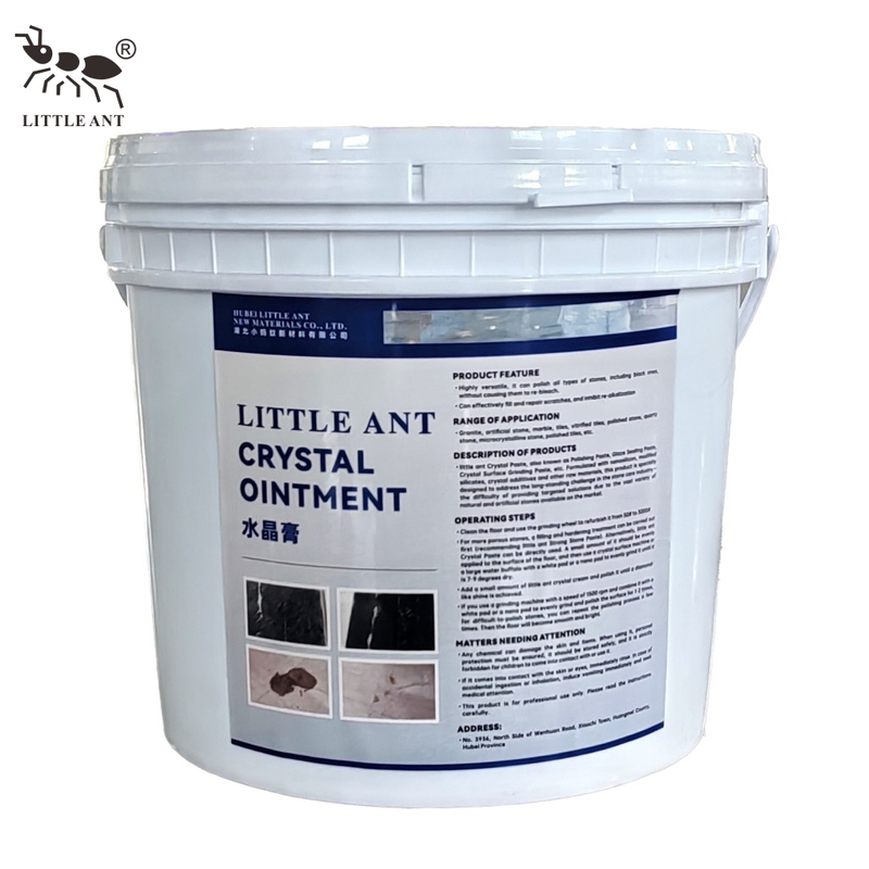 LITTLE ANT Steinkristall-Polierpaste für Marmor-Granit-Terrazzo-Bodenglanz-Finish